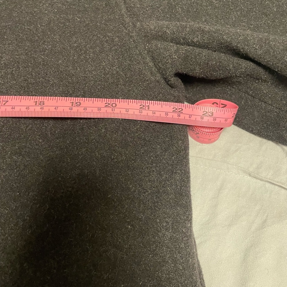 Claiborne 100% Wool Car Coat size Small Charcoal Gray - Picture 7 of 11